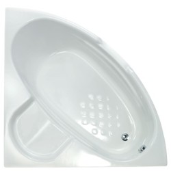 Sanitec Samantha, Γωνιακή Μπανιέρα 105x105cm, Λευκή