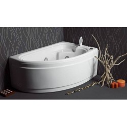Sanitec Claudia, Μπανιέρα 95x150cm, Αριστερή, Λευκή