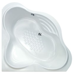 Sanitec Miranda, Γωνιακή Μπανιέρα 150x150cm, Λευκή