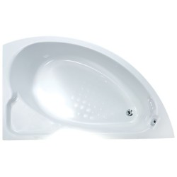 Sanitec Lydia, Ασσύμετρη Μπανιέρα 90x140cm, Αριστερή, Λευκή