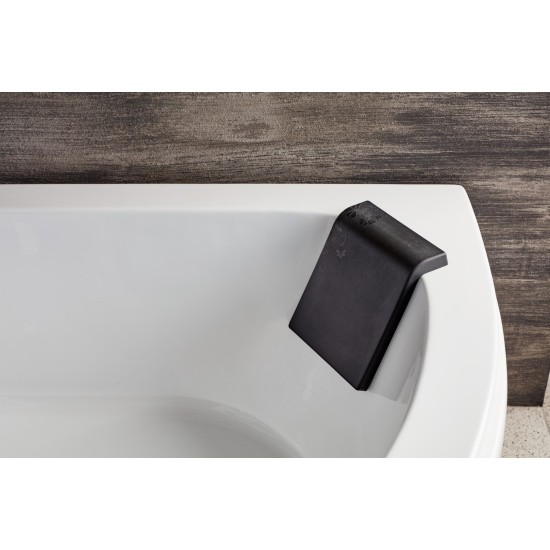 Acrilan Sense 21x24 Μαξιλάρι Μπανιέρας, Μαύρο