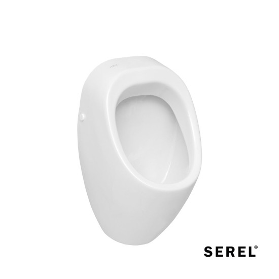 Serel Ουρητήριο Χωρίς Κάλυμμα, Πίσω Παροχή, White
