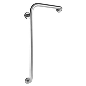 ΤΕΜΑ 82010  ΑΜΕΑ, Μπάρα κάθετη γωνιακή Φ 32 inox