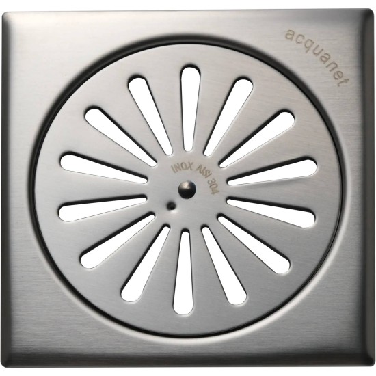 Acquanet, Σχάρα Ασφαλείας Inox (SS304), 12x12cm, Χρωμέ