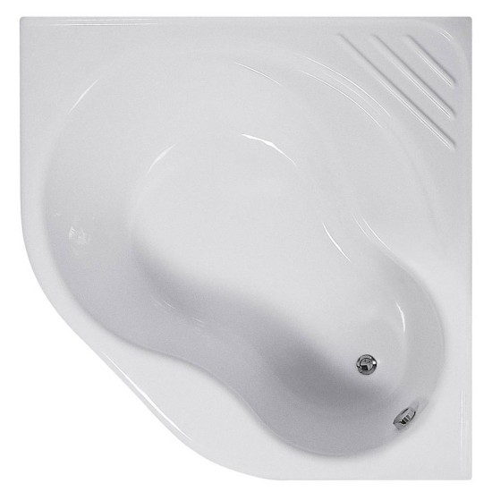 Acrilan Ikaria 120x120, Γωνιακή Μπανιέρα, Λευκή