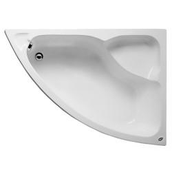 Acrilan Kochili 90x125, Ασύμμετρη Μπανιέρα Νο2, Λευκή