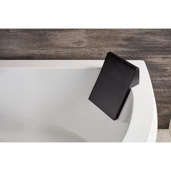 Acrilan Quadra 24x30, Μαξιλάρι Μπανιέρας Μαύρο