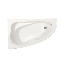 Acrilan Kochili 90x145, Ασύμμετρη Μπανιέρα Νο1, Λευκή Acrilan Kochili 90x145, Ασύμμετρη Μπανιέρα Νο1, Λευκή