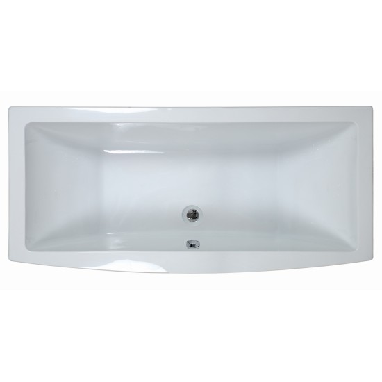 Acrilan Dilos Maxx Coat 80x190 Ευθύγραμμη Μπανιέρα, Λευκή