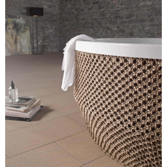 Acrilan Coral Maxx Coat, Κυκλικός Λουτήρας 150x150, Λευκός