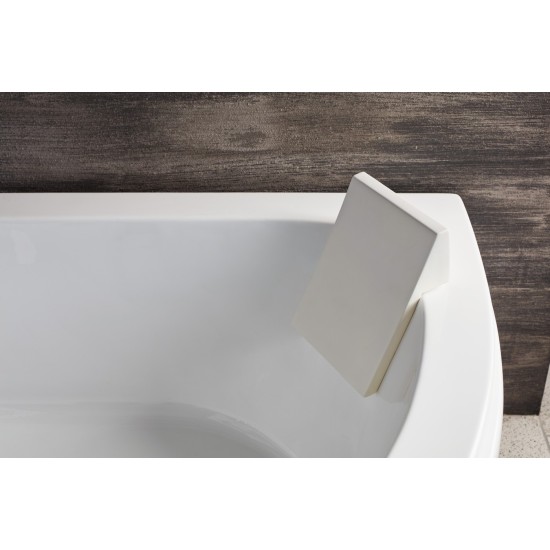 Acrilan Quadra 24x30, Μαξιλάρι Μπανιέρας Λευκό