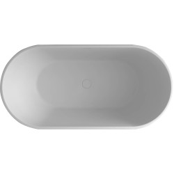 Acrilan Evelyn Solid Gloss Λουτήρας Ελεύθερης Τοποθέτησης 80x170 Λευκός