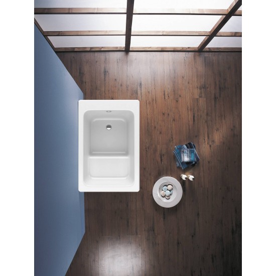Acrilan Kymi 70x105, Ευθύγραμμη Μπανιέρα Με Κάθισμα, Λευκή