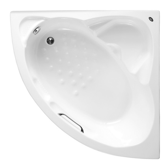 Acrilan Star Line 125x125 Νο2, Γωνιακή Μπανιερά Λευκή