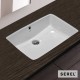 Serel Υποκαθήμενος Νιπτήρας 56x37,5cm, Λευκός