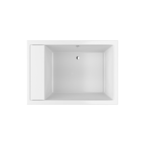 Acrilan Olympia Velour Matte, Λουτήρας 2 Ατόμων 140x200, Λευκός
