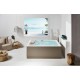 Acrilan Olympia Velour Matte Maxx Coat, Λουτήρας 2 Ατόμων 140x200, Λευκός