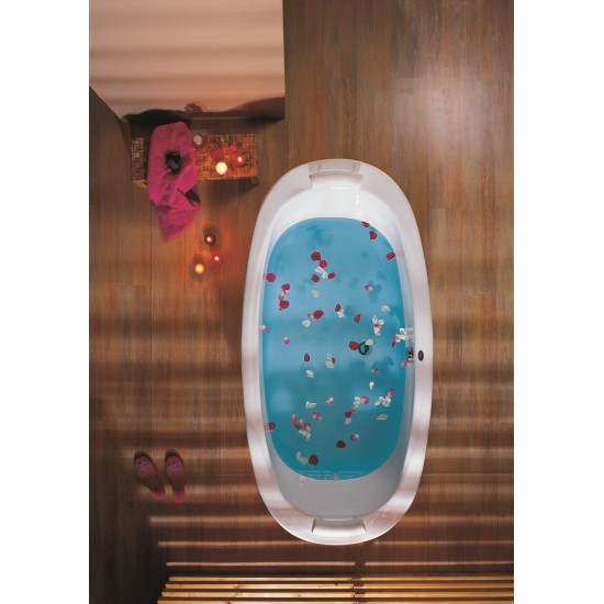 Acrilan Makedonia Maxx Coat 80x170, Οβάλ Μπανιέρα, Λευκή