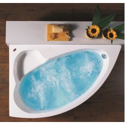 Acrilan Kochili 100x153, Ασύμμετρη Μπανιέρα Νο1, Λευκή Acrilan Kochili 100x153, Ασύμμετρη Μπανιέρα Νο1, Λευκή