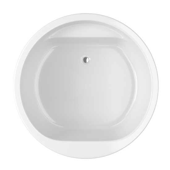 Acrilan Miami Velour Matte, Maxx Coat 180x180, Κυκλικός Λουτήρας, Λευκός