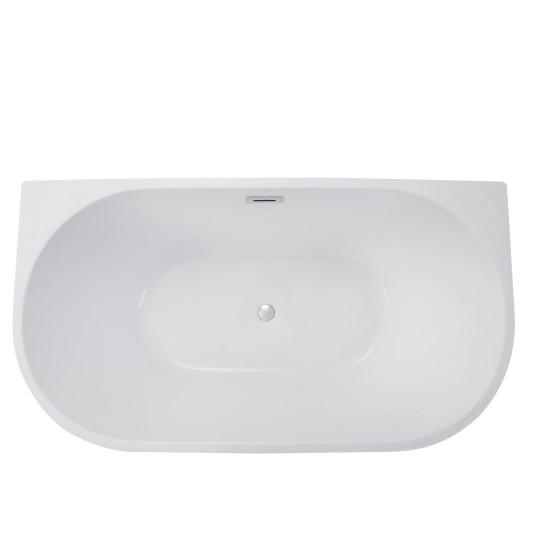 Acrilan Echo 80x150, Mπανιέρα Ελεύθερης Τοποθέτησης, Λευκή