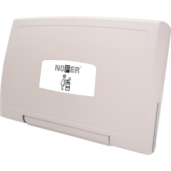 Nofer Πτυσσόμενη οριζόντια επιτοίχια αλλαγή πάνας με μόνιμη αντιβακτηριακή προστασία.