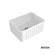 Bocchi Νεροχύτης  Επικαθήμενος 61x46,5 Διπλής Όψης White