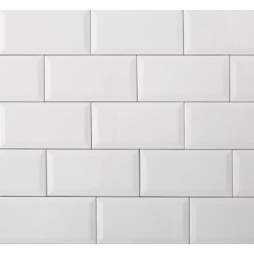 Keracom Bisselado Bianco Brilo 10x20 Πλακάκια A"