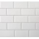 Keracom Bisselado Bianco Brilo 10x20 Πλακάκια A"