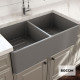 Bocchi Νεροχύτης Farmhouse 1 Όψης 84X46cm Grey Matt