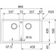 FRANKE ΝΕΡ.BASIS 620 OYSTER 86Χ50