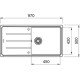 FRANKE ΝΕΡ. BASIS  BFG611-97 97X50cm Polar White