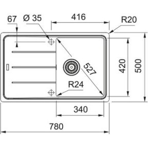 FRANKE NEP.BASIS  BFG611-78 ΓΟΥΡΝΑ ΚΑΙ ΠΟΔΙΑ BLACK MAT