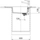 FRANKE ΝΕΡ.FRESNO FSG 611-87 BLACK MATT