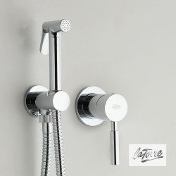 La Torre Tech Flush Mix, Επίτοιχο Σετ Μπιντέ με Ανάμιξη, Chrome La Torre Tech Flush Mix, Επίτοιχο Σετ Μπιντέ με Ανάμιξη, Chrome
