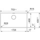 Franke Maris MRG 110-72 Υποκαθήμενος Νεροχύτης 75.3Χ43.3 Polar White