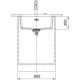 FRANKE ΝΕΡ. Maris MRG 110-52 OYSTER ΥΠΟΚΑΘΗΜΕΝΟΣ 553x433mm