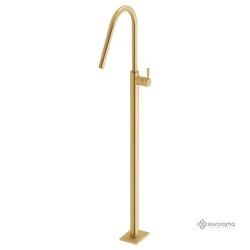 Eurorama Επιδαπέδια Μπαταρία Νιπτήρος 124,5cm, Gold Brushed