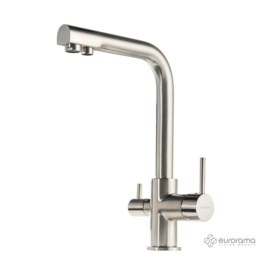 Eurorama Filter Tap, Τρίωδη Μπαταρία για Χρήση με Φίλτρα (δεν περιλαμβάνονται), Inox