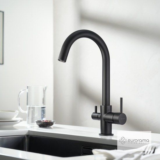 Eurorama Filter Tap, Τρίωδη Μπαταρία για Χρήση με Φίλτρα (δεν περιλαμβάνονται), Black Matt