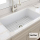 Bocchi Νεροχύτης Farmhouse Clean Plus+ 81X48cm White Matt