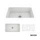 Bocchi Νεροχύτης Farmhouse Clean Plus+ 81X48cm White Matt