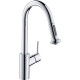Hansgrohe Talis M52, Μπαταρία κουζίνας 220, με αποσπώμενο ντους, Χρωμέ