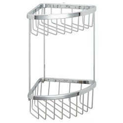 Art Bronze, 2πλή Γωνιακή Σπογγοθήκη, Χρωμέ