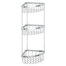 Art Bronze 3πλή Γωνιακή Σπογγοθήκη Χρωμέ