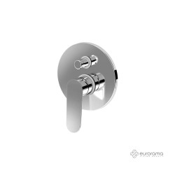 Eurorama Res Μίκτης Εντοιχισμού Με Εκτροπέα Chrome