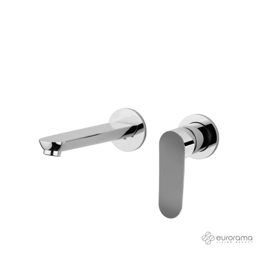 Eurorama Res Επίτοιχη Μπαταρία Νιπτήρος Chrome