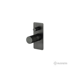 Eurorama Oso Μίκτης Εντοιχισμού Με Εκτροπέα Black Brushed