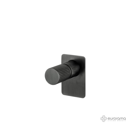 Eurorama Oso Μίκτης Εντοιχισμού 1 Εξόδου Black Brushed