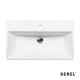 Serel Tetra,  Επιτραπέζιος - Κρεμαστός Νιπτήρας 60x35cm, Λευκός